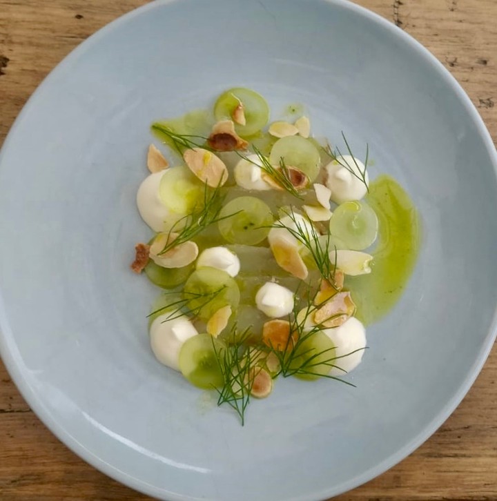 Another incredible starter from our set lunch and pre-theatre menu at Chapel Row.
Vodka-cured monkfish, crème fraîche, grapes, almonds and dill.
#corkagebath #bath #batheats #restaurant