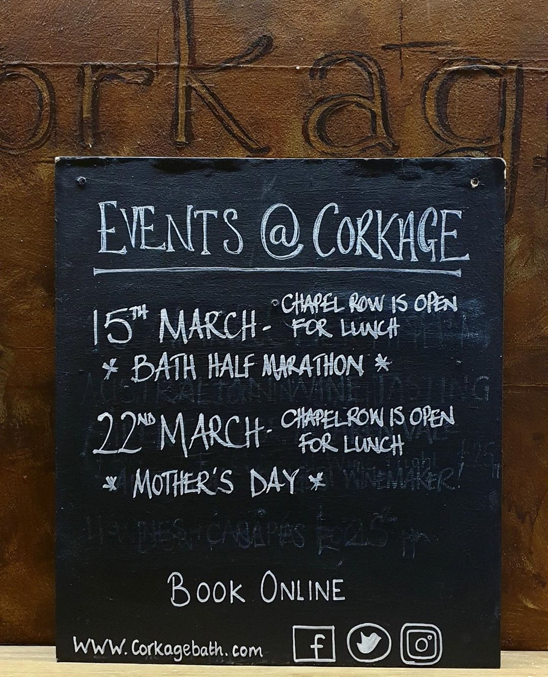 Running the @bathhalf or out to support? Want to treat your Mother to a lovely lunch? We’ve got you covered at Chapel Row! We’re especially open for an extended lunch service on these Sundays – book online now.